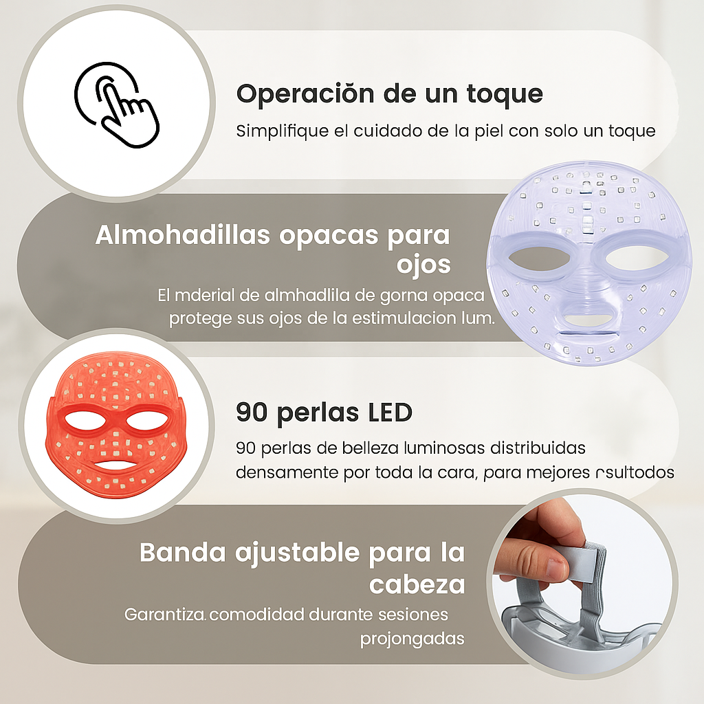 MÁSCARA FACIAL LED LUMIGLOW™