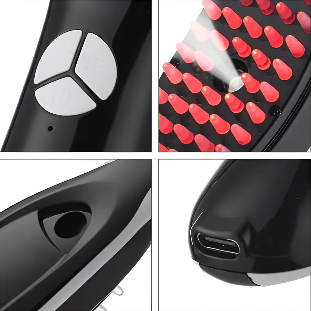 PEINE MASAJEADOR ESTIMULANTE CRECIMIENTO DE CABELLO LUMIBRUSH ®